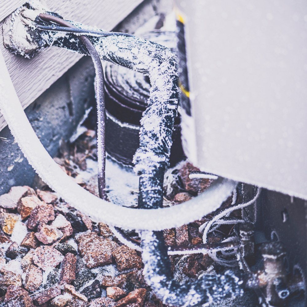 frozen AC lines, ac icing up